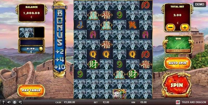 Игровой автомат «Tiger and Dragon» от Колумбус казино